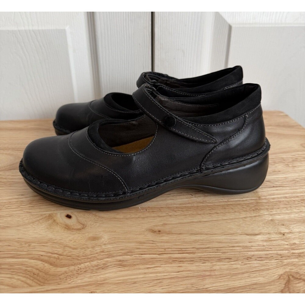 Naot Women's Mary Jane Comfort Shoes Black Leather Women's L7 38